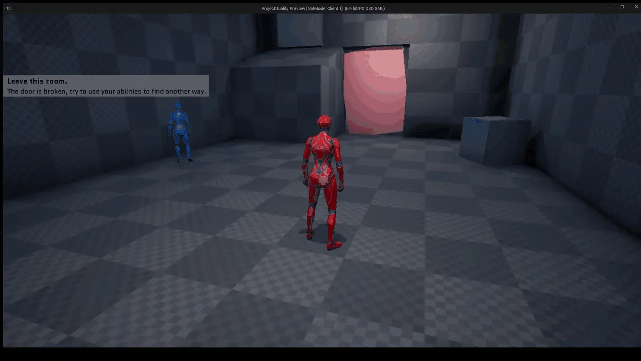 Demonstration of the push dynamic of the white hole